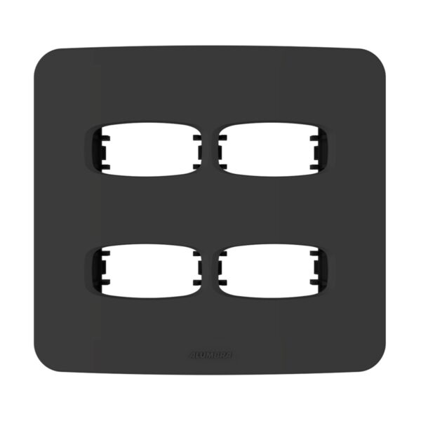 Placa 4 Postos 4x4 com Suporte Gracia Maxx Alumbra