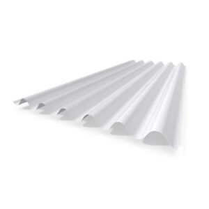 Telha Trapézio Polipropileno Leitosa 1,1mm 3x1,05m Lux Telhas
