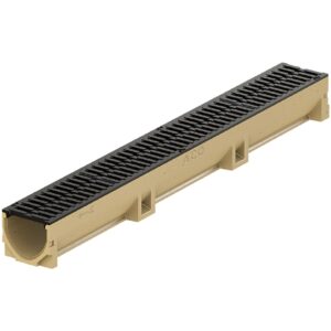 Canal Concreto e Grelha Ferro Fundido Self 100 B125 10x9,5x100cm Aco