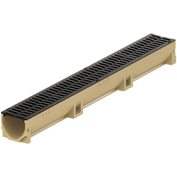 Canal Concreto e Grelha Ferro Fundido Self 100 B125 10x9,5x100cm Aco