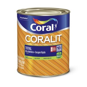 Esmalte Premium Base Água Fosco Coralit 0,9L Coral
