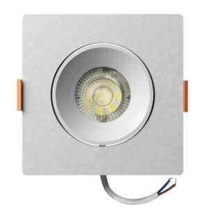 Spot LED de Embutir Easy Decor Quadrado Branco 5W Bivolt Bronzearte