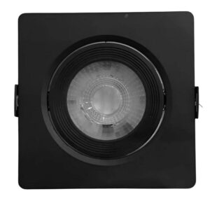 Spot LED de Embutir Quadrado Preto 7W Bivolt The Spotlight