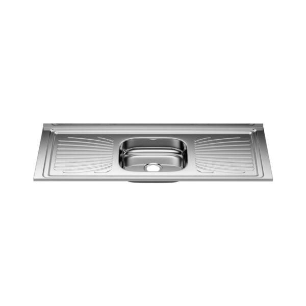 Pia para Cozinha Aço Inox 120x55cm com Cuba Central