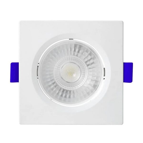 Spot LED de Embutir Quadrado Branco 3W Bivolt Blumenau