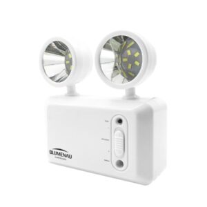 Luminária de Emergência LED 2 Faróis 1200 8W Blumenau
