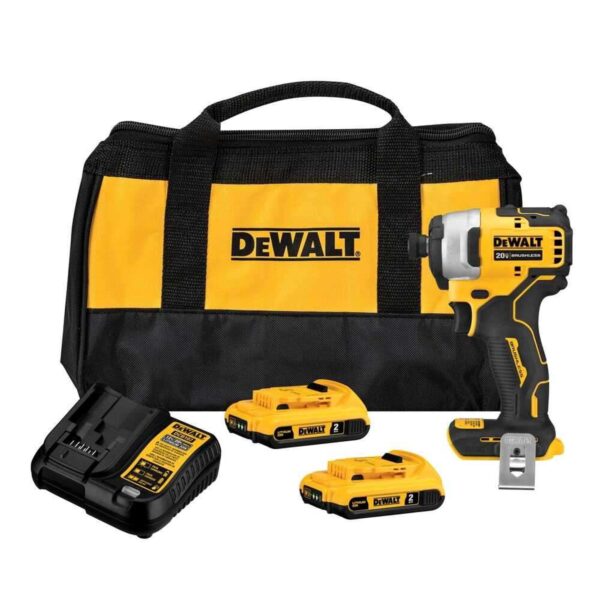 Parafusadeira de Impacto Atomic 1/4" 20V DCF809D2-BR Dewalt