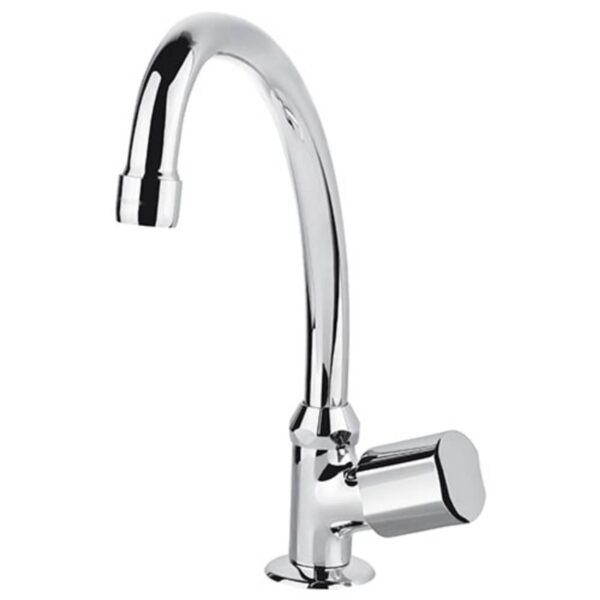 Torneira para Cozinha Mesa 1/4V Bica Média Cromado Nova Petra 1198