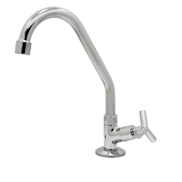Torneira para Cozinha Mesa 1/4V Bica Média Cromado Fit 1169 C55