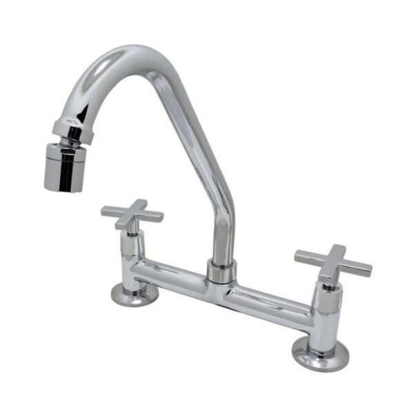 Misturador para Cozinha Mesa 1/4V Bica Alta Cromado 3369 c/Articulador