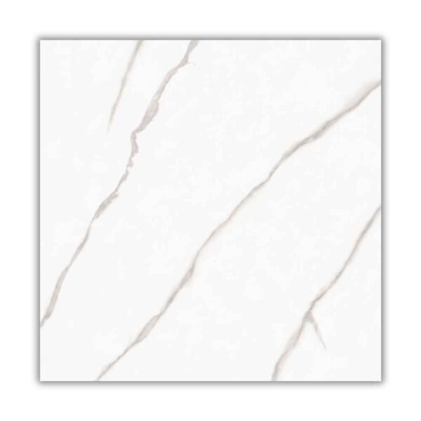 Porcelanato Carrara Retificado Acetinado Branco 61x61cm 1,87m2
