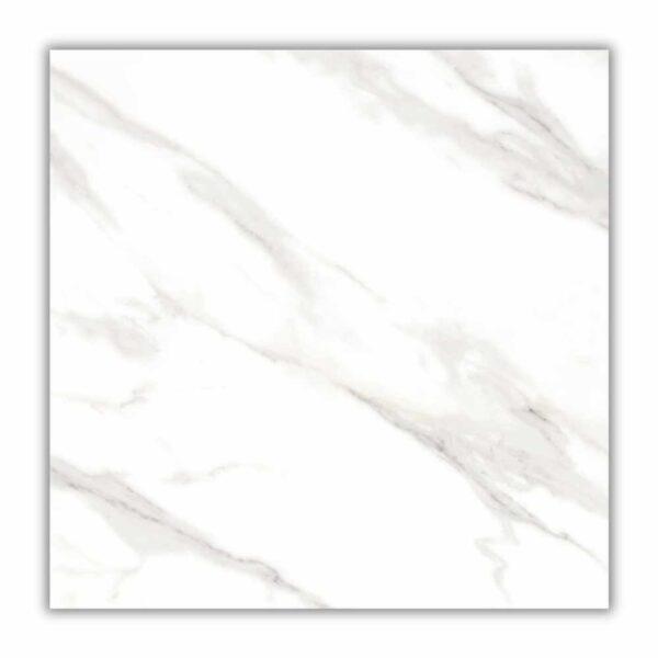 Porcelanato Marble White Retificado Polido Branco 60x60cm 2,16m2