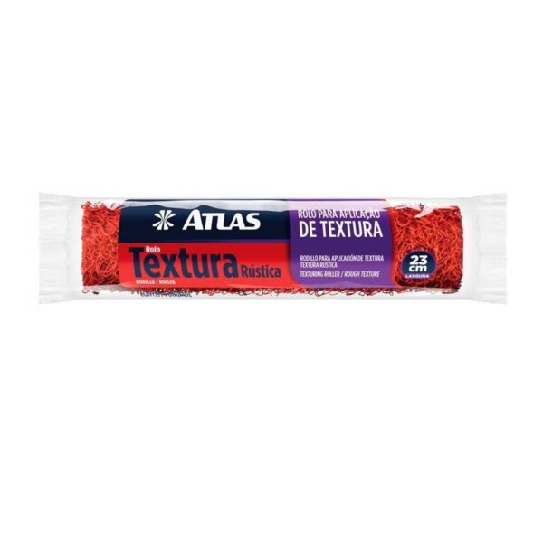 Rolo para Textura Rústico sem Suporte 23cm Atlas