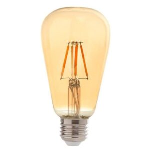 Lâmpada LED Filamento Bulbo ST64 4W E27 Luz Âmbar Kian