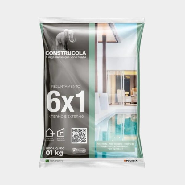 Rejunte Resinado 6x1 1kg Construcola