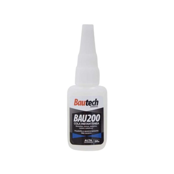 Adesivo Instantâneo Viscosidade Bau 722 20g Bautech