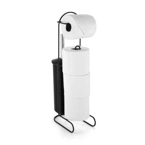 Suporte de Chão para Papel Higiênico com Porta Escova Sanitária Arthi