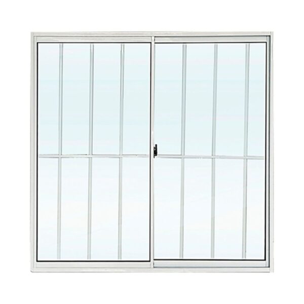 Janela de Correr 2 Folhas com Grade Alumínio Branco 100x120cm Lider