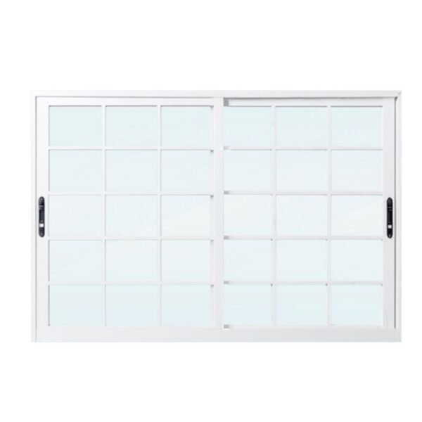 Janela de Correr 2 Folhas com Grade Alumínio Branco 100x150cm Lider