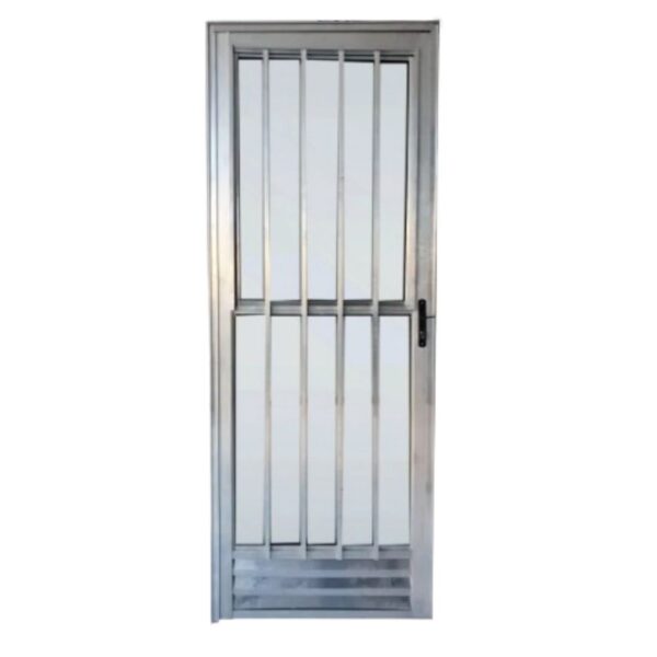 Porta Palito Alumínio Brilhante Vidro Liso 210x80cm Lider