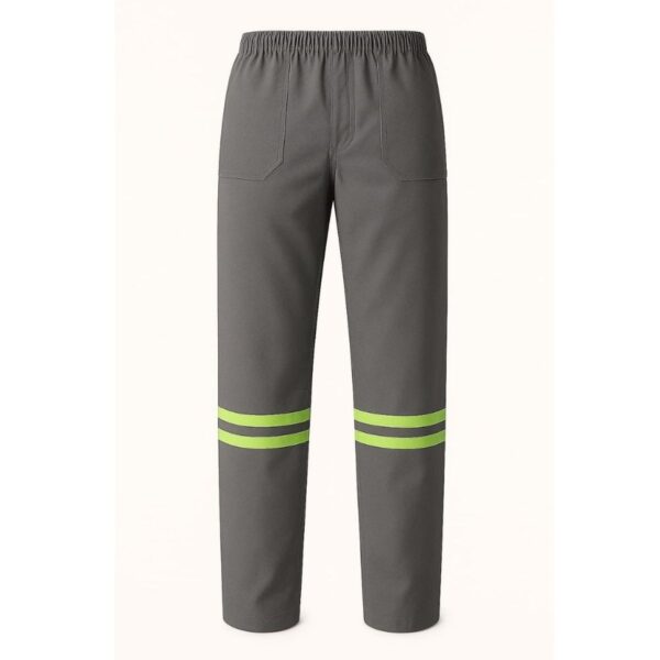 Calça Brim Refletiva Cinza Tockformes