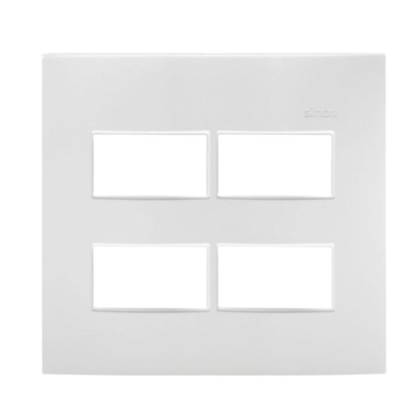 Placa 4 Postos 4x4 com Suporte Line Simon 30