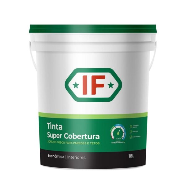 Tinta Econômica Acrílica Fosco Branco BD 18L IF Oxicolor