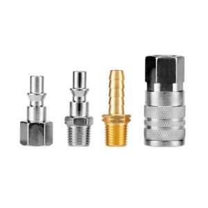 Jogo de Acessórios Pneumáticos Rosca 1/4" NPT 4 Peças Stels