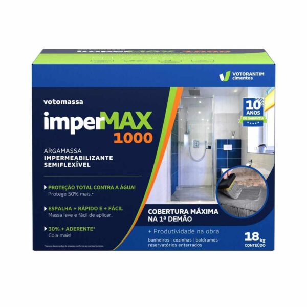 Argamassa Polimérica Votomassa Impermax 1000 18kg Votoran