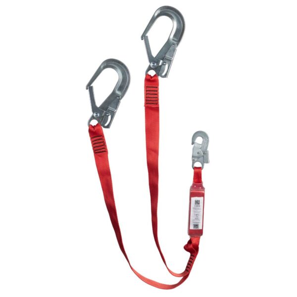Talabarte Y com ABS e Gancho MGO56 Linha Rosso Corax