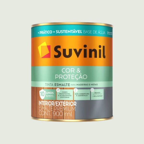 Esmalte Premium Base Água Brilhante Cor e Proteção Gelo Suvinil