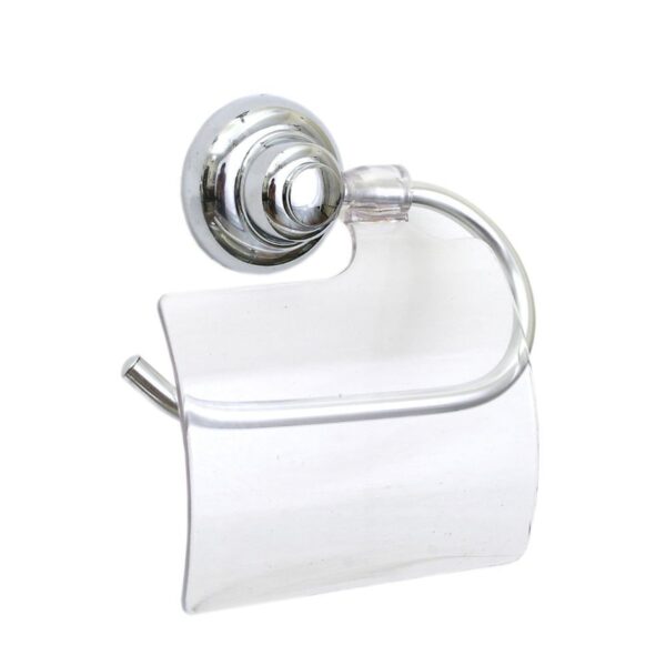 Porta Papel Higiênico Design com Tampa Cromado Toralf