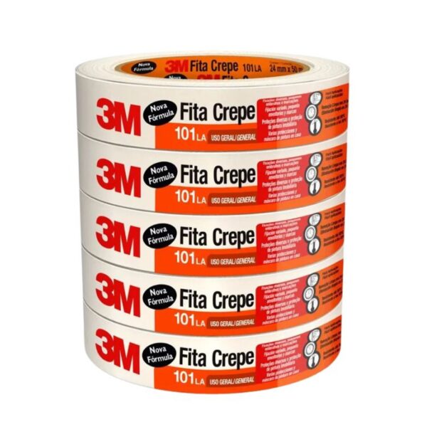 Fita Crepe Branca 101LA 24mmx50m 3M