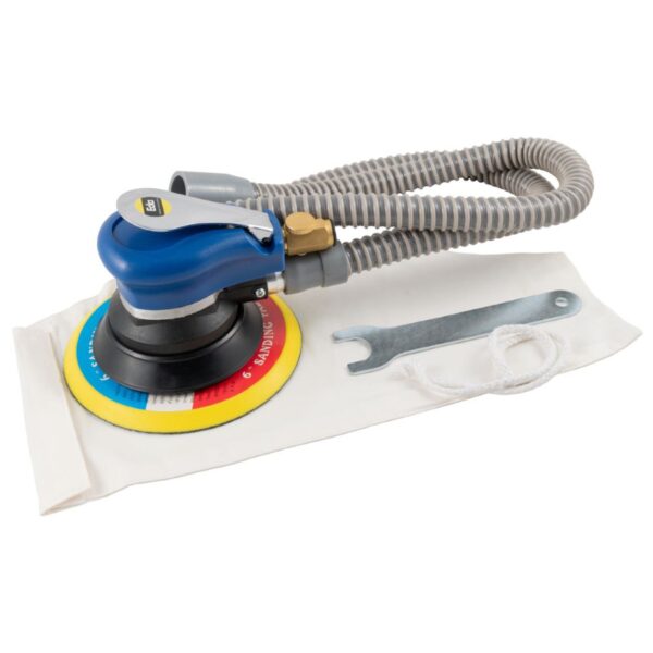 Lixadeira Pneumática Orbital 6" 150mm com Aspirador 90 PSI EDA