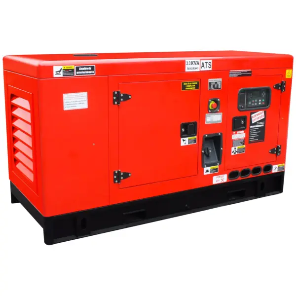 Gerador de Energia a Diesel 33kva Monofásico 110-220v Silenciado com QTA