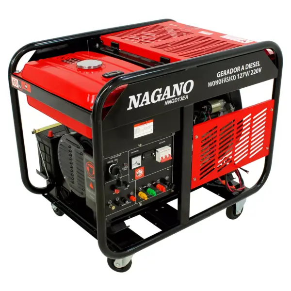 Gerador a Diesel 11kva Monofásico 110/220v Partida Elétrica Refrigerado a Ar - NNGD13EA