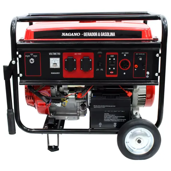 Gerador de Energia a Gasolina 8kva Monofásico 110-220v Partida Elétrica