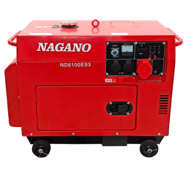 Gerador de Energia a Diesel 8kva Trifásico 110v/220v Silenciado Partida Elétrica