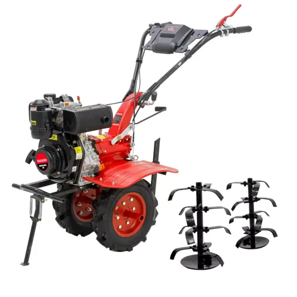 Microtrator Motocultivador 5hp 247cc Diesel com Enxada Rotativa