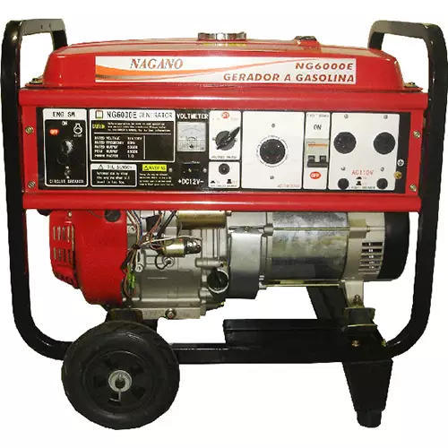 Gerador de Energia a Gasolina 4 tempos Monofásico 6 kva partida elétrica 110/220v - NG6000E