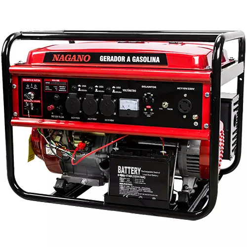 Gerador de Energia a Gasolina 6 KVA Monofásico Partida Elétrica - NG6100E