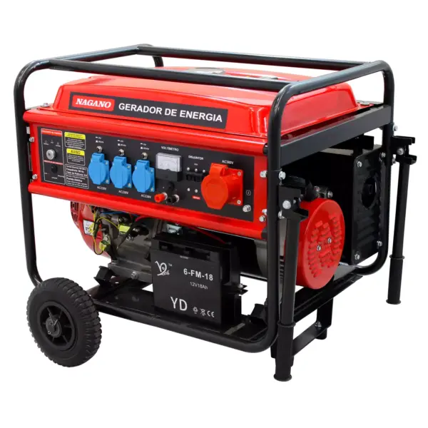 Gerador de Energia a Gasolina 10kva Trifásico 110v/220v Partida Elétrica