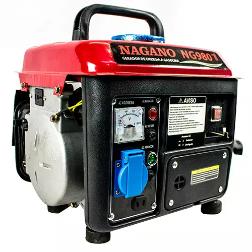 Gerador de Energia a Gasolina 0,95 KVA Monofásico 2T Partida Manual 60HZ - NG980
