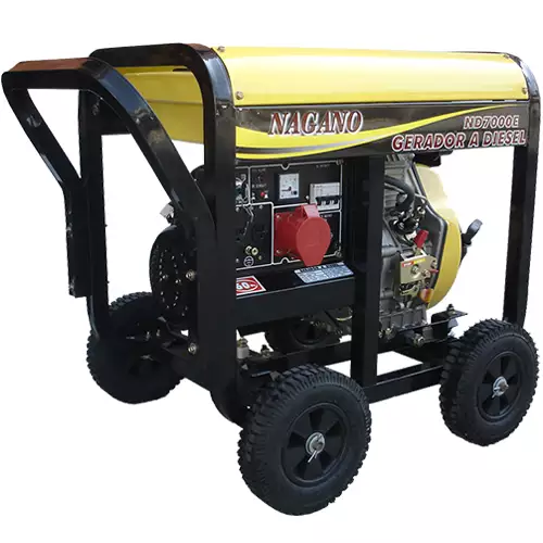 Gerador de Energia a Diesel 6 kVA Monofásico 110/220 V partida elétrica - ND7000E