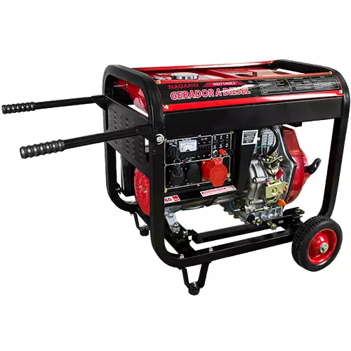 Gerador de Energia a Diesel 6 KVA trifásico 110/220v Partida Elétrica - ND7100E3