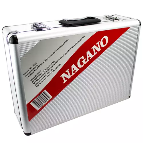 Maleta Organizadora de Ferramentas Padr�o Alum�nio Grande 45x33x14,5 - NMAG45