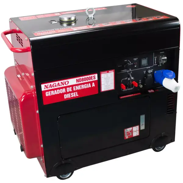 Gerador a Diesel Silenciado Monofásico 7 kVA 4T 60hz Partida Elétrica 110/220v 2hp - ND8000ES