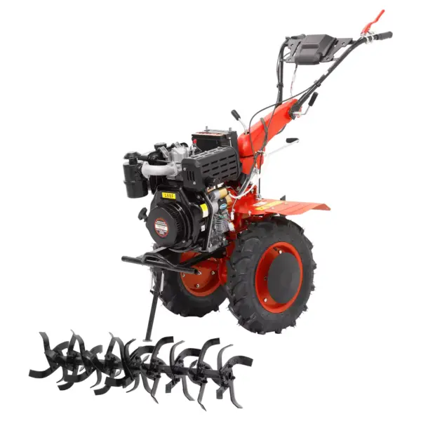 Micro Trator Motocultivador 10hp 406cc Diesel Partida Elétrica com Enxada Rotativa - NMCD10E