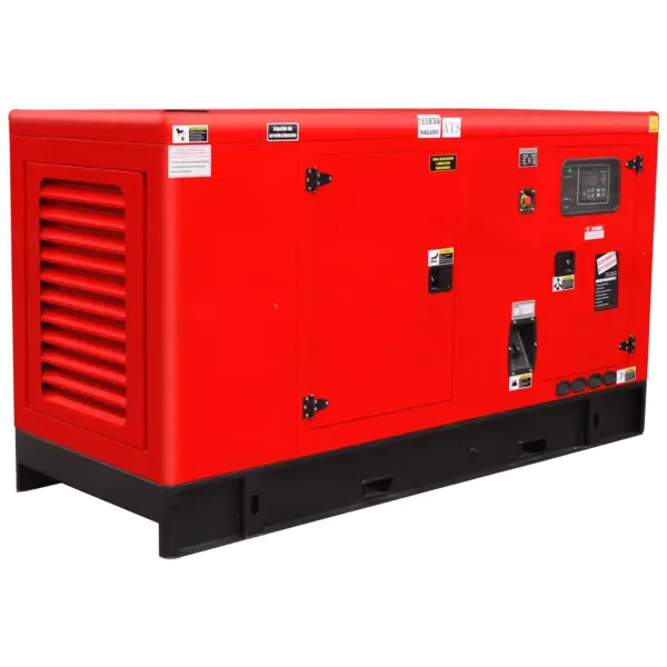 Gerador de Energia a Diesel Trifásico 165kva 110-220v Silenciado Partida Elétrica com QTA