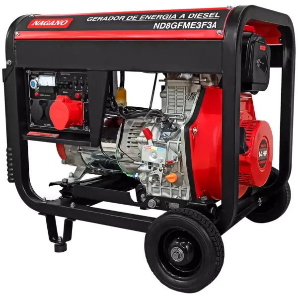 Gerador de Energia 10kva Diesel Partida Elétrica 220v/380v 14hp Trifásico